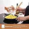 imageEfar Cooking Utensils Set of 6 Silicone Kitchen Utensils with Wooden Handle Nonstick Cookware Friendly ampamp Heat Resistant Includes SpatulaLadleSlotted TurnerServing SpoonSpaghetti ServerBlackWhite