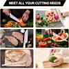 imageEfar Knife Set with Block 15 Pieces Kitchen Knife Block Set with Sharpener High Carbon Stainless Steel Sharp Chef Knife Set with Ergonomic Handles Anti Rust BlackKhaki