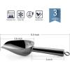 imageEfar Mini Ice Scoop Set of 2 3 Ounce Stainless Steel Scoops for Ice CubeCandyFlourSugar Metal Utility Scoops for Canisters Baking Kitchen Pantry Rust Proof ampamp Dishwasher SafeBlack