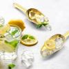 imageEfar Mini Ice Scoop Set of 2 3 Ounce Stainless Steel Scoops for Ice CubeCandyFlourSugar Metal Utility Scoops for Canisters Baking Kitchen Pantry Rust Proof ampamp Dishwasher SafeGold