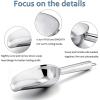imageEfar Mini Ice Scoop Set of 2 3 Ounce Stainless Steel Scoops for Ice CubeCandyFlourSugar Metal Utility Scoops for Canisters Baking Kitchen Pantry Rust Proof ampamp Dishwasher SafeSilver