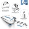 imageEfar Mini Metal Scoop 3oz Stainless Steel Ice Scooper for Kitchen Freezer Bar Wedding Party Multipurpose for CandyFlourPet Dry Food Utility Small Scoop for Jar Canister Dishwasher Safe SilverSilver