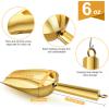 imageEfar Mini Metal Scoop 3oz Stainless Steel Ice Scooper for Kitchen Freezer Bar Wedding Party Multipurpose for CandyFlourPet Dry Food Utility Small Scoop for Jar Canister Dishwasher Safe SilverGold