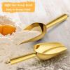 imageEfar Mini Metal Scoop 3oz Stainless Steel Ice Scooper for Kitchen Freezer Bar Wedding Party Multipurpose for CandyFlourPet Dry Food Utility Small Scoop for Jar Canister Dishwasher Safe SilverGold
