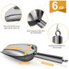 imageEfar Mini Metal Scoop 3oz Stainless Steel Ice Scooper for Kitchen Freezer Bar Wedding Party Multipurpose for CandyFlourPet Dry Food Utility Small Scoop for Jar Canister Dishwasher Safe SilverBlack