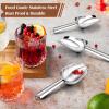 imageEfar Mini Metal Scoop 3oz Stainless Steel Ice Scooper for Kitchen Freezer Bar Wedding Party Multipurpose for CandyFlourPet Dry Food Utility Small Scoop for Jar Canister Dishwasher Safe SilverSilver