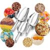 imageEfar Mini Metal Scoop 3oz Stainless Steel Ice Scooper for Kitchen Freezer Bar Wedding Party Multipurpose for CandyFlourPet Dry Food Utility Small Scoop for Jar Canister Dishwasher Safe SilverSilver