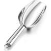 imageEfar Mini Metal Scoop 3oz Stainless Steel Ice Scooper for Kitchen Freezer Bar Wedding Party Multipurpose for CandyFlourPet Dry Food Utility Small Scoop for Jar Canister Dishwasher Safe SilverSilver
