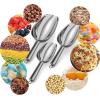 imageEfar Mini Metal Scoop 3oz Stainless Steel Ice Scooper for Kitchen Freezer Bar Wedding Party Multipurpose for CandyFlourPet Dry Food Utility Small Scoop for Jar Canister Dishwasher Safe SilverBlack