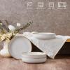 imageEfar Pasta Bowls Set of 4 35oz Large Salad Bowls for Serving Wide and Shallow Ceramic Plates for Kitchen Double Reactive Glaze Microwave and Dishwasher Safe Ocean BlueSeashell White