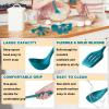 imageEfar Silicone Cooking Utensils Set 24Pcs Heat Resistant Kitchen Utensil with Holder Silicone Kitchen Tools with Spatula Turner Spoon Tongs Whisk NonToxic ampamp Dishwasher Safe KhakiBlue