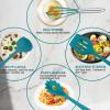 imageEfar Silicone Cooking Utensils Set 24Pcs Heat Resistant Kitchen Utensil with Holder Silicone Kitchen Tools with Spatula Turner Spoon Tongs Whisk NonToxic ampamp Dishwasher Safe KhakiBlue