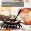 imageEfar Silicone Cooking Utensils Set 24Pcs Heat Resistant Kitchen Utensil with Holder Silicone Kitchen Tools with Spatula Turner Spoon Tongs Whisk NonToxic ampamp Dishwasher Safe KhakiBlack