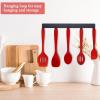 imageEfar Silicone Cooking Utensils Set 24Pcs Heat Resistant Kitchen Utensil with Holder Silicone Kitchen Tools with Spatula Turner Spoon Tongs Whisk NonToxic ampamp Dishwasher Safe KhakiRed