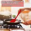 imageEfar Silicone Cooking Utensils Set 24Pcs Heat Resistant Kitchen Utensil with Holder Silicone Kitchen Tools with Spatula Turner Spoon Tongs Whisk NonToxic ampamp Dishwasher Safe KhakiRed