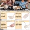 imageEfar Silicone Cooking Utensils Set 24Pcs Heat Resistant Kitchen Utensil with Holder Silicone Kitchen Tools with Spatula Turner Spoon Tongs Whisk NonToxic ampamp Dishwasher Safe KhakiKhaki