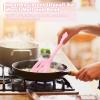 imageEfar Silicone Cooking Utensils Set 24Pcs Heat Resistant Kitchen Utensil with Holder Silicone Kitchen Tools with Spatula Turner Spoon Tongs Whisk NonToxic ampamp Dishwasher Safe KhakiPink