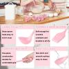 imageEfar Silicone Cooking Utensils Set 24Pcs Heat Resistant Kitchen Utensil with Holder Silicone Kitchen Tools with Spatula Turner Spoon Tongs Whisk NonToxic ampamp Dishwasher Safe KhakiPink