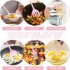 imageEfar Silicone Cooking Utensils Set 24Pcs Heat Resistant Kitchen Utensil with Holder Silicone Kitchen Tools with Spatula Turner Spoon Tongs Whisk NonToxic ampamp Dishwasher Safe KhakiPink