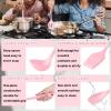 imageEfar Silicone Cooking Utensils Set 24Pcs Heat Resistant Kitchen Utensil with Holder Silicone Kitchen Tools with Spatula Turner Spoon Tongs Whisk NonToxic ampamp Dishwasher Safe KhakiPink