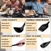 imageEfar Silicone Cooking Utensils Set 24Pcs Heat Resistant Kitchen Utensil with Holder Silicone Kitchen Tools with Spatula Turner Spoon Tongs Whisk NonToxic ampamp Dishwasher Safe KhakiBlack