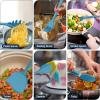 imageEfar Silicone Cooking Utensils Set 25 Piece Kitchen Utensils with Holder Non Toxic Kitchen Tools Spatula Turner Spoon Ladle Heat Resistant ampamp Dishwasher Safe  KhakiBlue