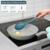 imageEfar Silicone Cooking Utensils Set 25 Piece Kitchen Utensils with Holder Non Toxic Kitchen Tools Spatula Turner Spoon Ladle Heat Resistant ampamp Dishwasher Safe  KhakiBlue