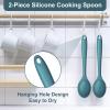 imageEfar Silicone Cooking Utensils Set 25 Piece Kitchen Utensils with Holder Non Toxic Kitchen Tools Spatula Turner Spoon Ladle Heat Resistant ampamp Dishwasher Safe  KhakiBlue