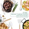 imageEfar Silicone Cooking Utensils Set 446 Heat Resistant 10PCS Kitchen Utensils Set with Wooden Handle for Nonstick Cookware Kitchen Tools Spatula Whisk Tongs Ladle Nontoxic ampamp Healthy WhiteWhite