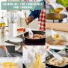imageEfar Silicone Cooking Utensils Set 446 Heat Resistant 10PCS Kitchen Utensils Set with Wooden Handle for Nonstick Cookware Kitchen Tools Spatula Whisk Tongs Ladle Nontoxic ampamp Healthy WhiteWhite