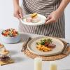 imageEfar Stoneware Dinnerware Sets 12Piece Plates and Bowls Dish Set for 4 Kitchen Modern Dinning Ware Chip and Scratch Resistant Microwave ampamp Dishwasher Safe Matte BlackMulticolor