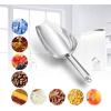 imageIce Scoop Efar Stainless Steel Kitchen Utility Scoop Set Ideal for Ice CubeCoffee BeanFoodCandyFlourPopcorn Set of 3 5812 Ounce5812 Ounce