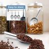 imageIce Scoops with Holes Efar 6 Ounce Stainless Steel Scoops with Drain Holes to Reduce Unwanted Dilution Metal Scoop for Ice MakerFreezerBar Rust Free ampamp Dishwasher Safe2 Pack6 Ounce