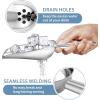 imageIce Scoops with Holes Efar 6 Ounce Stainless Steel Scoops with Drain Holes to Reduce Unwanted Dilution Metal Scoop for Ice MakerFreezerBar Rust Free ampamp Dishwasher Safe2 Pack6 Ounce