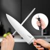 imageKnife Block Set for Kitchen Efar 17Piece High Carbon Forged Stainless Steel Knife Set Includes Chef Utility Paring Steak Serrated Bread Santoku Knife Sharpener  Full Tang DesignAbs Handle  Wooden Block