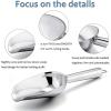 imageMini Ice Scoop Set of 4 Efar 3 Ounce Gold Stainless Steel Scoops for CandyFlourSugar Small Metal Scoops for PartyCanisters JarsKitchen BarIce Maker Rust Proof ampamp Dishwasher SafeSilver