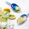 imageMini Ice Scoop Set of 4 Efar 3 Ounce Gold Stainless Steel Scoops for CandyFlourSugar Small Metal Scoops for PartyCanisters JarsKitchen BarIce Maker Rust Proof ampamp Dishwasher SafeRainbow
