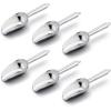 imageMini Ice Scoop Set of 4 Efar 3 Ounce Gold Stainless Steel Scoops for CandyFlourSugar Small Metal Scoops for PartyCanisters JarsKitchen BarIce Maker Rust Proof ampamp Dishwasher SafeSilver