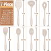 imageSilicone Cooking Utensils Set Efar 7Piece Blue Heat Resistant Kitchen Utensils Set Kitchen Nonstick Tools Spatula Ladle Spoon Pasta Server for Nonstick Cookware NonToxic ampamp Dishwasher safeKhaki