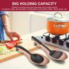 imageSpoon Rest Efar Matte Black Stainless Steel Spoon Ladle Holder Spatula Rest for Kitchen Stove Top Large Size ampamp Dishwasher SafeCopper