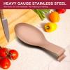 imageSpoon Rest Efar Matte Black Stainless Steel Spoon Ladle Holder Spatula Rest for Kitchen Stove Top Large Size ampamp Dishwasher SafeCopper