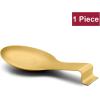 imageSpoon Rest Efar Matte Black Stainless Steel Spoon Ladle Holder Spatula Rest for Kitchen Stove Top Large Size ampamp Dishwasher SafeGold
