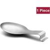 imageSpoon Rest Efar Matte Black Stainless Steel Spoon Ladle Holder Spatula Rest for Kitchen Stove Top Large Size ampamp Dishwasher SafeSilver