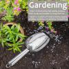 imageStainless Steel Ice Scoop Set of 2 Efar 24 Ounces Metal Large Utility Scoop for KitchenBarPartyWeddingDog foodPotted Plants Round Bottom ampamp Hanging Loop Rust Free ampamp Dishwasher Safe12 Ounce