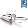 imageStainless Steel Ice Scoop Set of 2 Efar 24 Ounces Metal Large Utility Scoop for KitchenBarPartyWeddingDog foodPotted Plants Round Bottom ampamp Hanging Loop Rust Free ampamp Dishwasher Safe12 Ounce