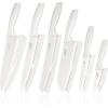 imageEfar 12Piece Kitchen Knife Set Stainless Steel Chef Knives Set with 6 Blade Guards Sharp Kitchen Cooking Knife with Ergonomic Handle AntiRust ampamp Easy to Clean MulticolorCream