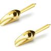 imageEfar Mini Ice Scoop Set of 2 3 Ounce Stainless Steel Scoops for Ice CubeCandyFlourSugar Metal Utility Scoops for Canisters Baking Kitchen Pantry Rust Proof ampamp Dishwasher SafeGold