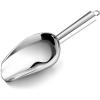 imageEfar Mini Metal Scoop 3oz Stainless Steel Ice Scooper for Kitchen Freezer Bar Wedding Party Multipurpose for CandyFlourPet Dry Food Utility Small Scoop for Jar Canister Dishwasher Safe SilverSilver