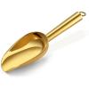 imageEfar Mini Metal Scoop 3oz Stainless Steel Ice Scooper for Kitchen Freezer Bar Wedding Party Multipurpose for CandyFlourPet Dry Food Utility Small Scoop for Jar Canister Dishwasher Safe SilverGold