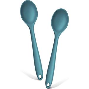 imageEfar Silicone Cooking Utensils Set 25 Piece Kitchen Utensils with Holder Non Toxic Kitchen Tools Spatula Turner Spoon Ladle Heat Resistant ampamp Dishwasher Safe  KhakiBlue